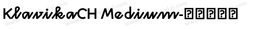 KlavikaCH Medium字体转换